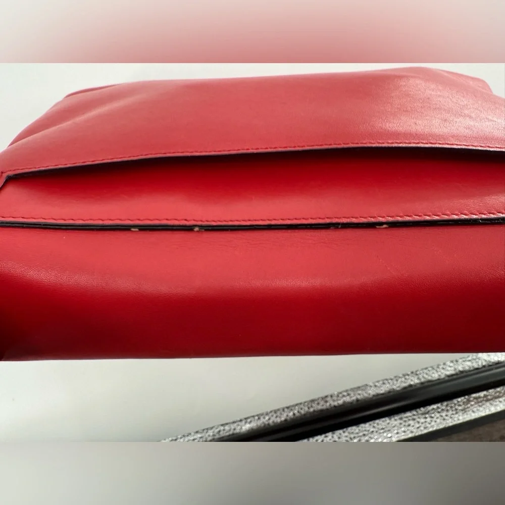 Adrienne‎ Vittadini Red Satchel Shoulder Bag